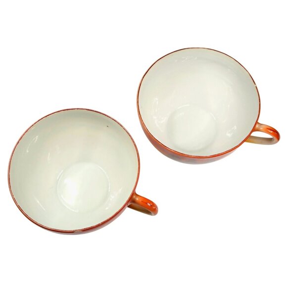 Scenic Luster Teacup & Saucer Pair 1920s-1940s Made in Japan Hand-Painted - Picture 9 of 9